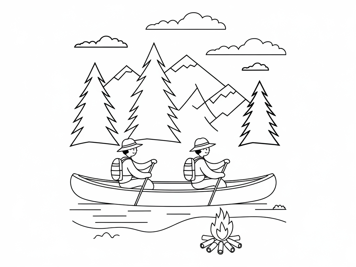 Paddle Through Scenic Mountain Views