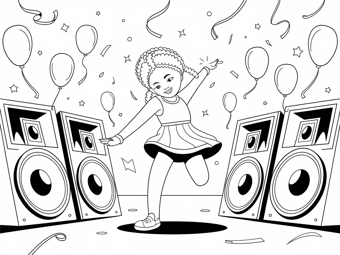 Dance Party Extravaganza with Balloons