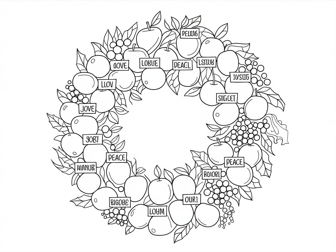 Embrace Spiritual Reflection with a Fruit of the Spirit Wreath