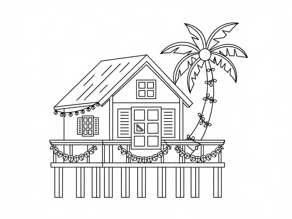 Coastal Holiday Retreat with Palm Tree Charm