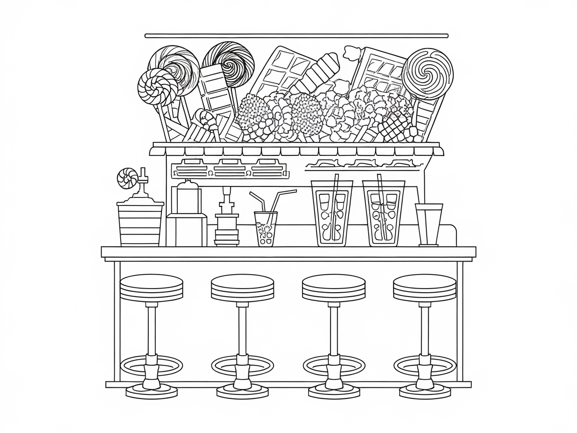 Colorful Candy Counter Buzz