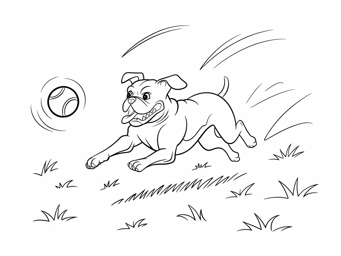 Exciting Boxer Chase Scene With a Ball