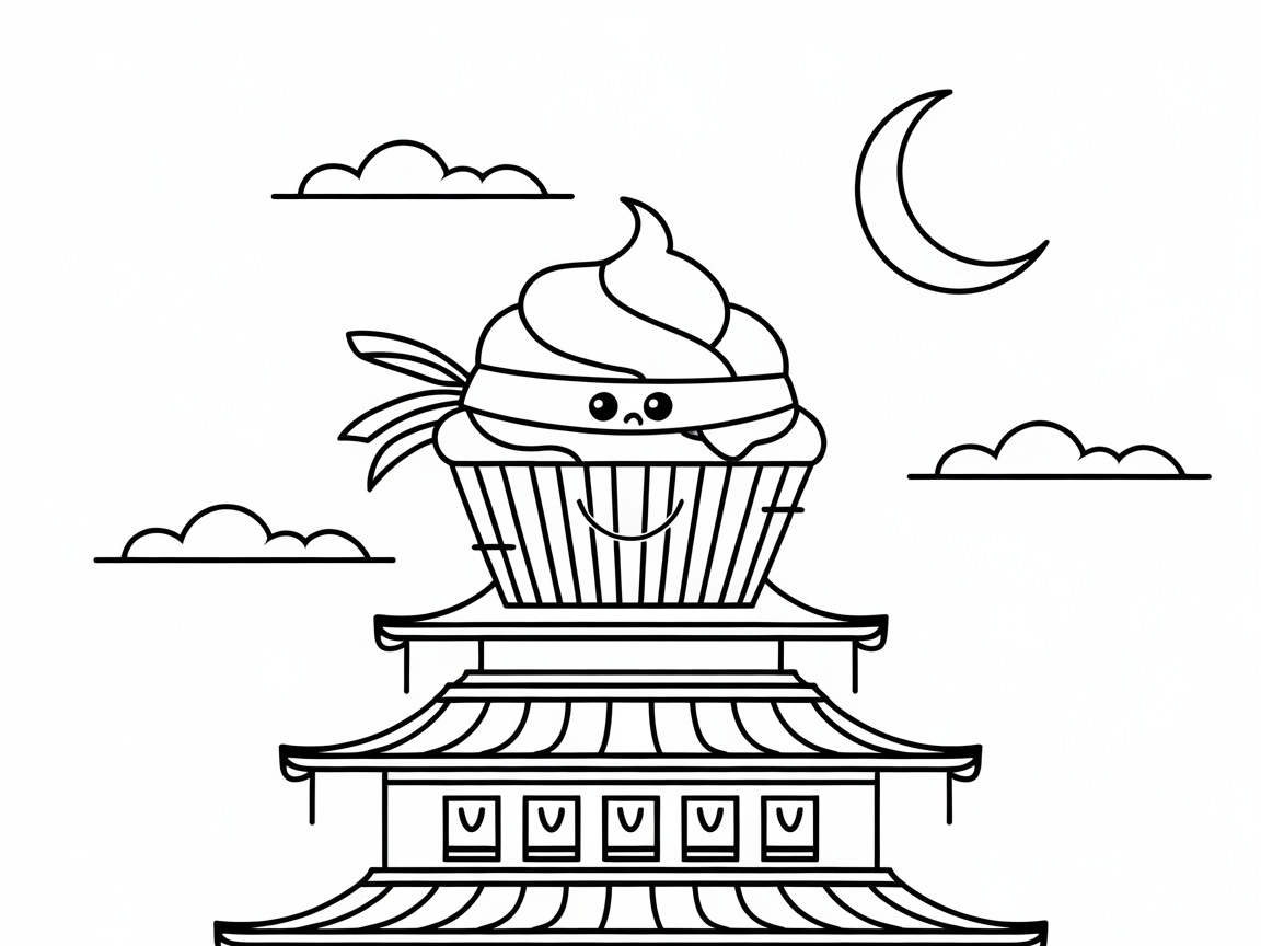 Conquer the Pagoda with This Ninja Cupcake Adventure!