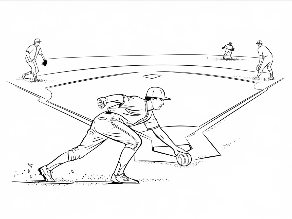 Strategize Your Pitch with This Baseball Diamond Scene