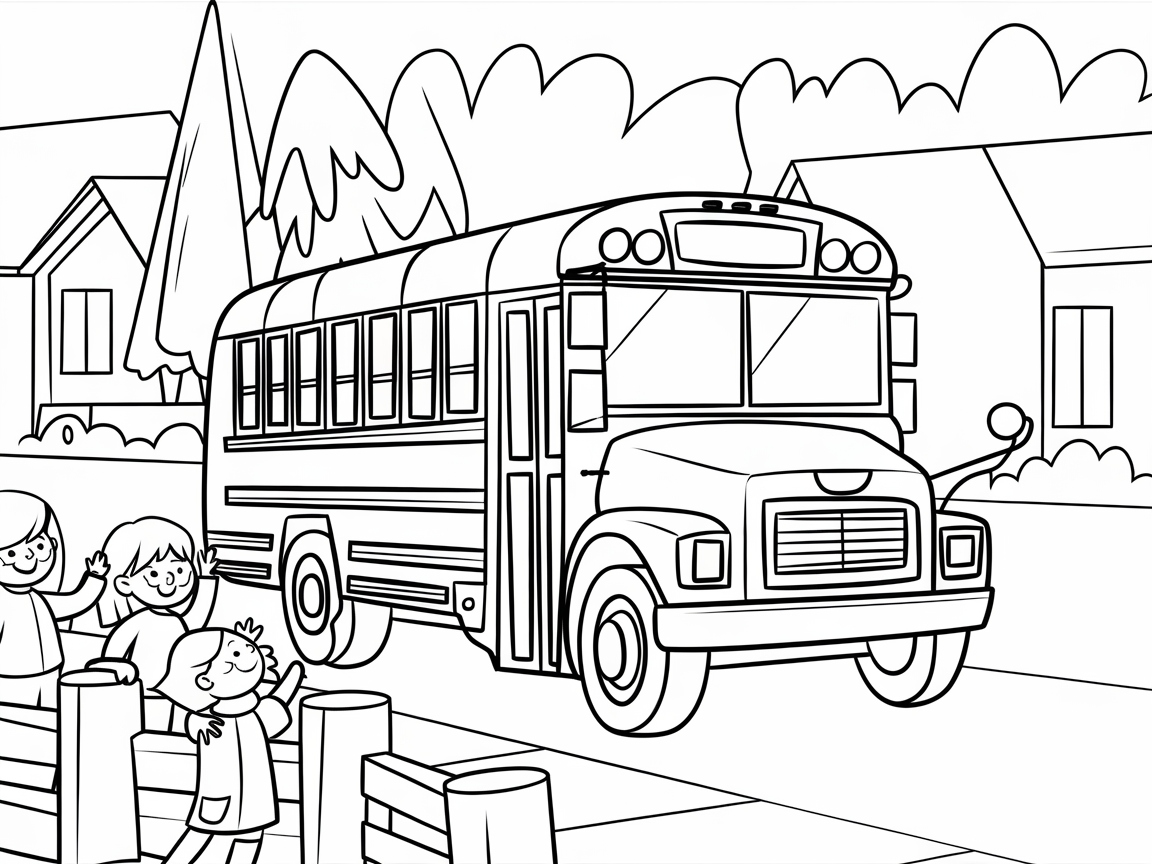 Wave Goodbye to Fun with This School Bus Scene