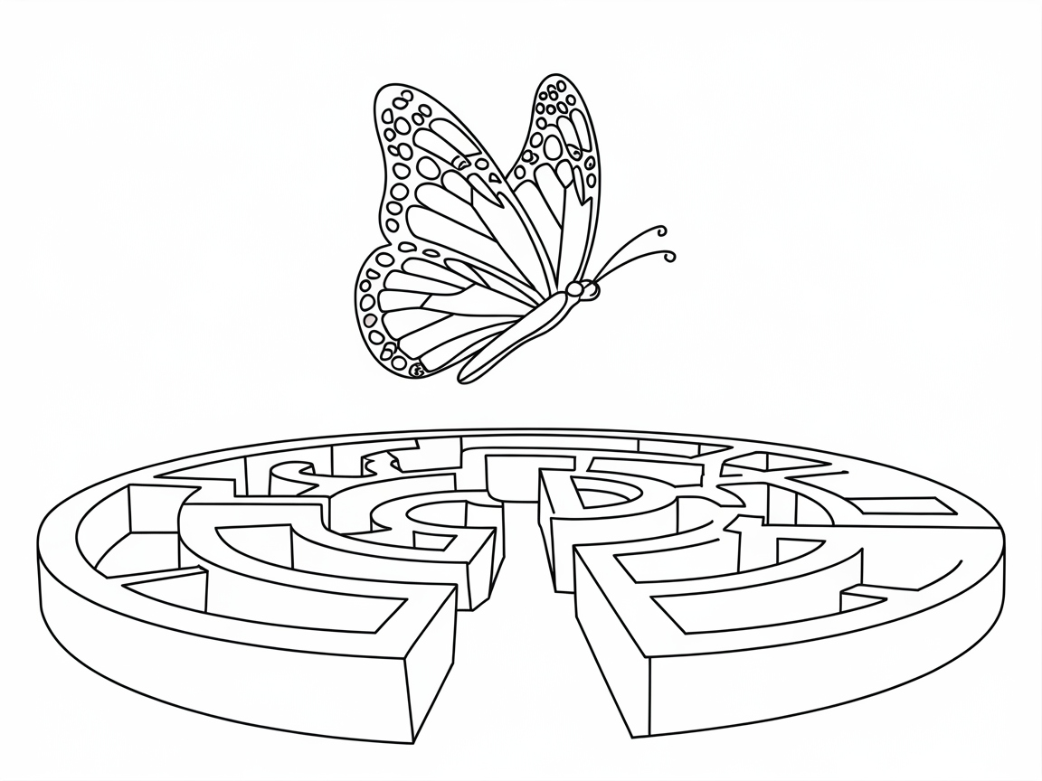 Butterfly Escapes the Labyrinth