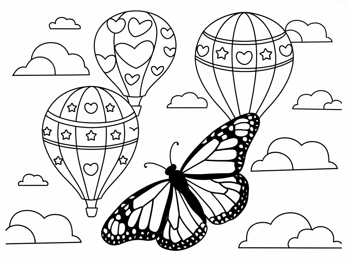 Soar with This Butterfly and Balloon Adventure