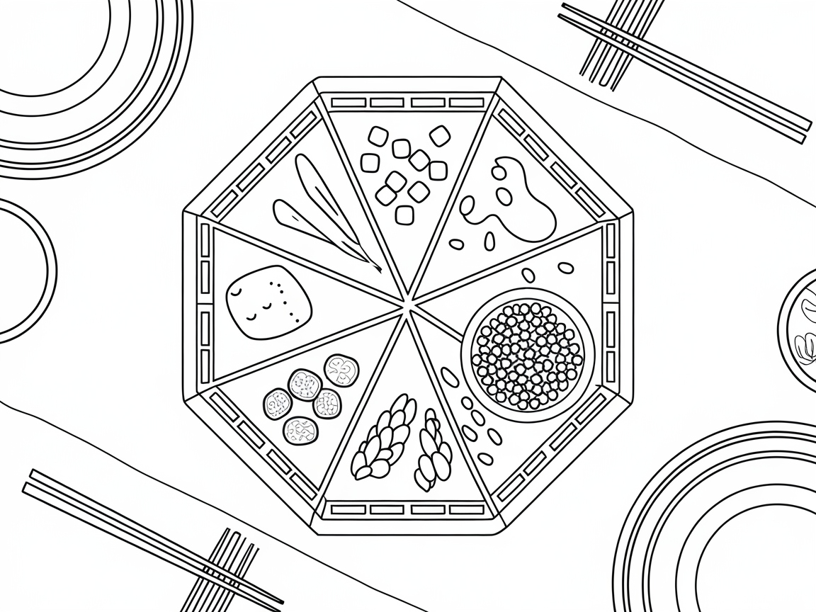 Color the Tradition of a Chinese New Year Candy Box
