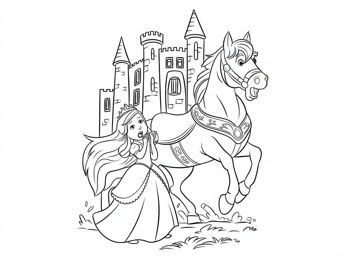 Fairytale Castle Escape: Princess and Horse Drama