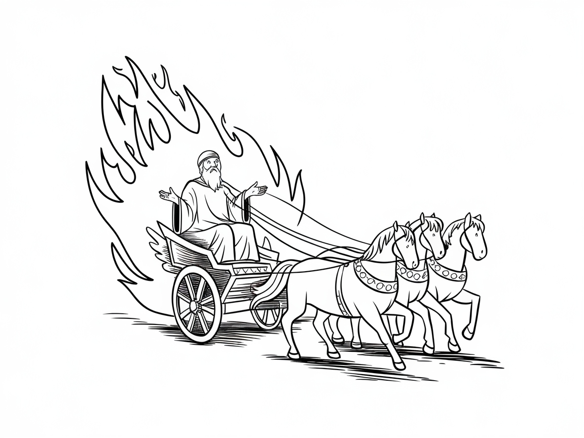 Ride the Fiery Chariot with Elijah in this Epic Scene