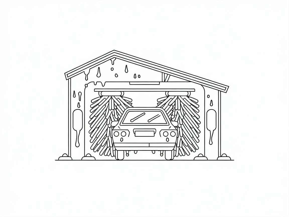 Dive Into Detailing with This Classic Car Wash Scene