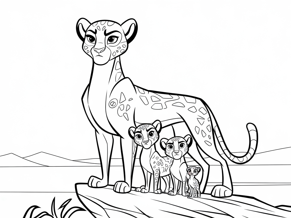 Explore This Majestic Cheetah Family Portrait