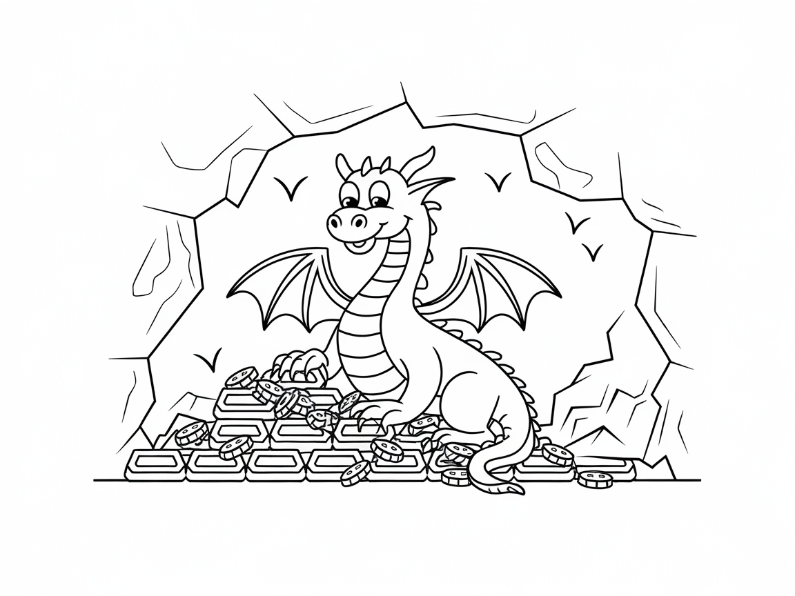 Discover Treasure with This Mischievous Dragon