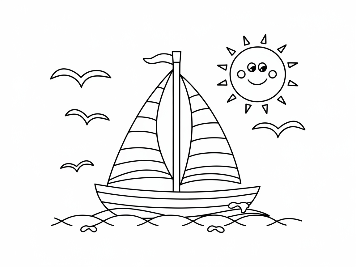 Sunny Sailboat Adventure