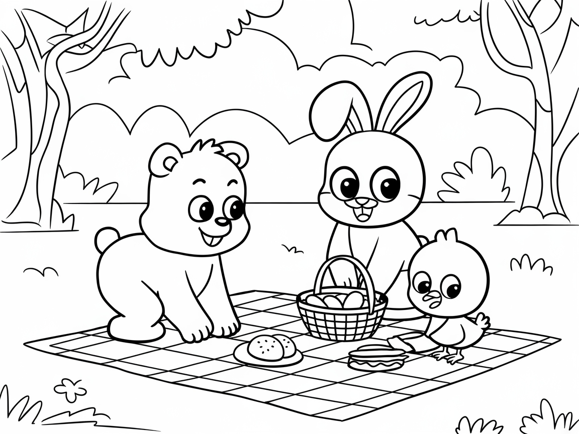 Join the Picnic Fun with These Adorable Friends