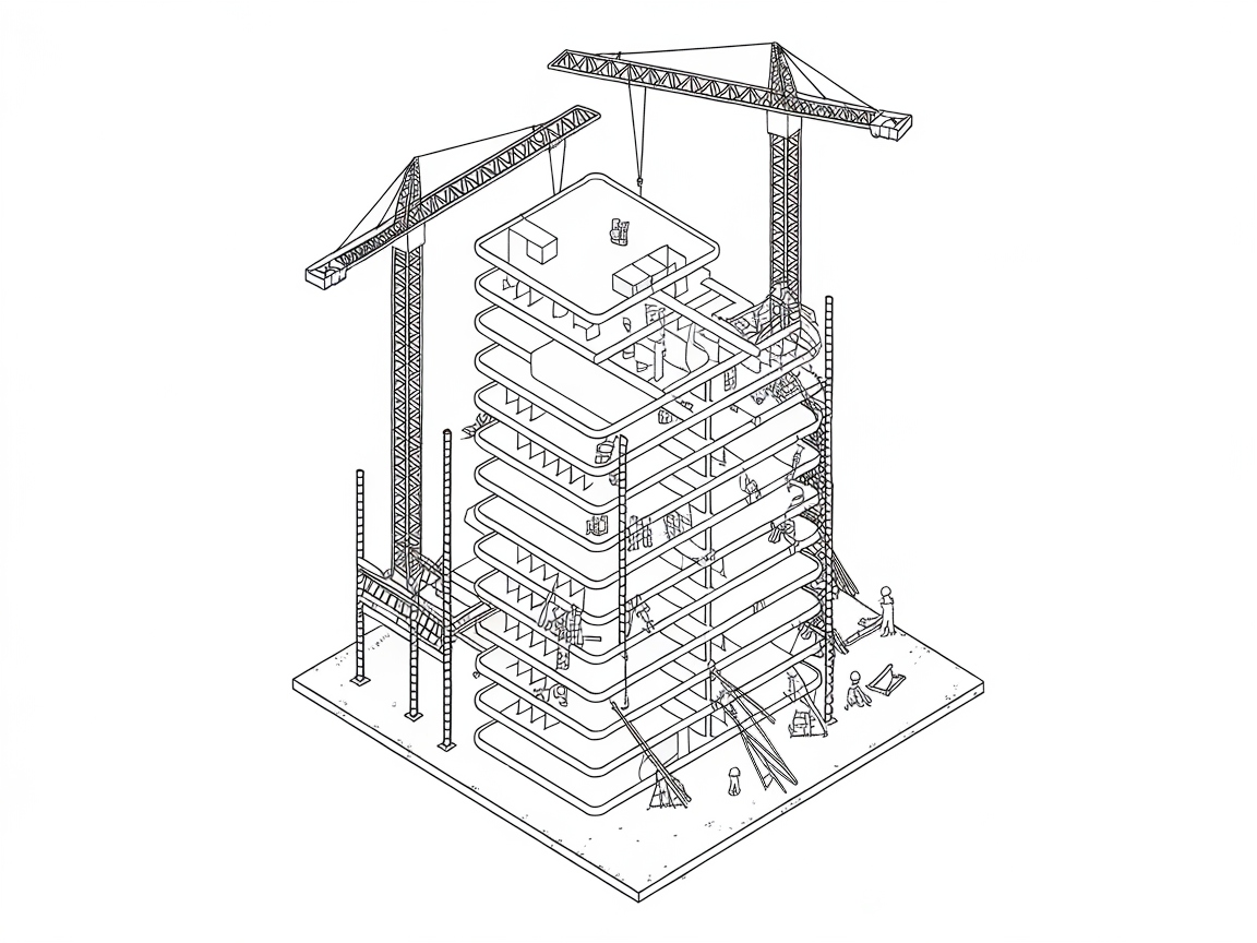 Explore This Towering Construction Scene