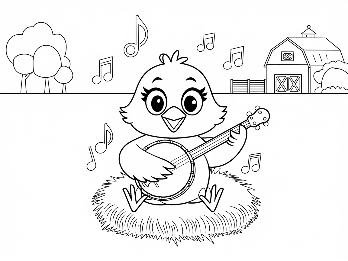 Musical Chick Jam Session on the Farm