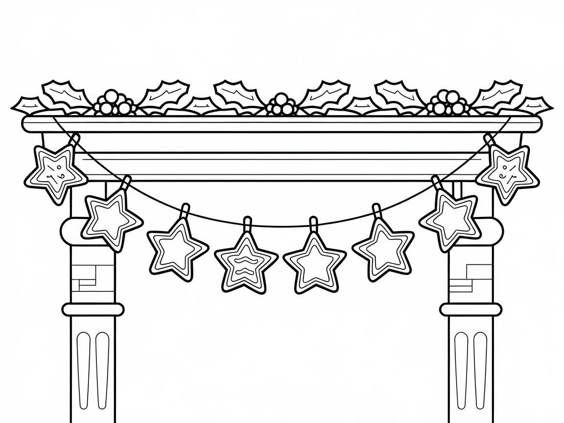 Decorate This Festive Cookie Garland Scene
