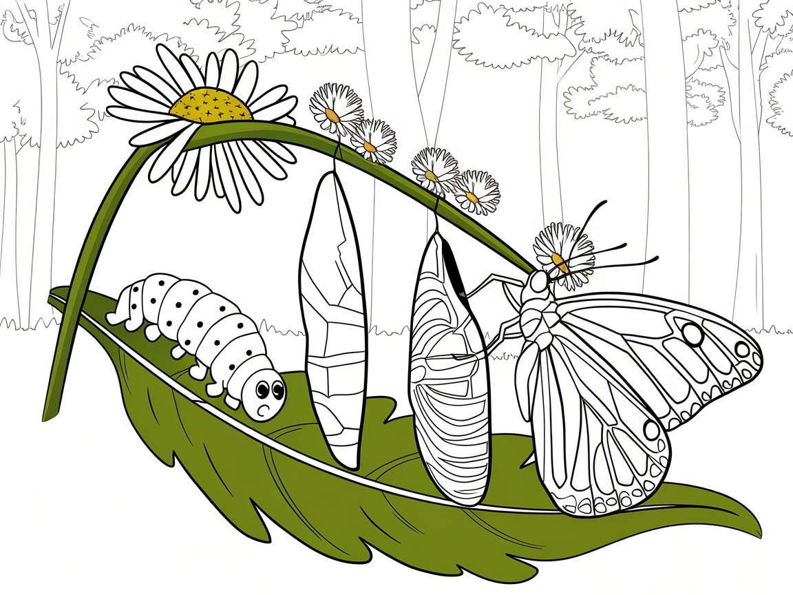 Transformation Journey: From Caterpillar to Butterfly