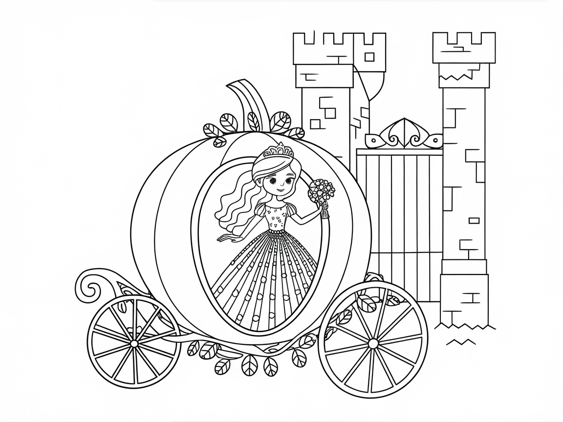 Whisk Away to Fantasy with This Princess Carriage Scene