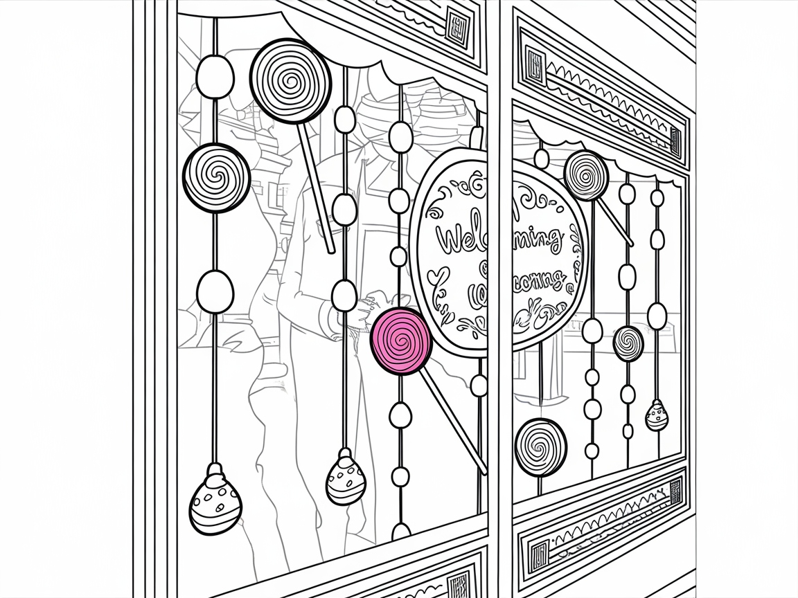 Explore This Charming Candy Shop Window