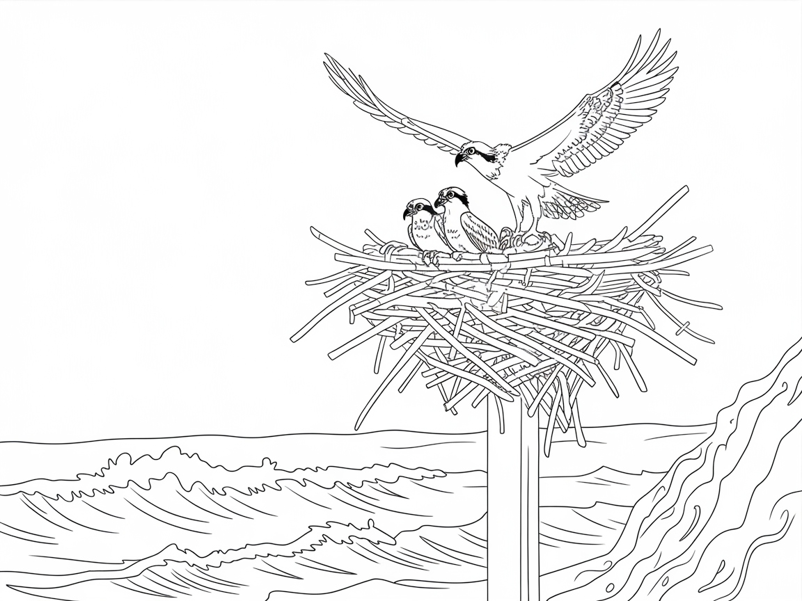 Bring This Majestic Osprey Family to Life