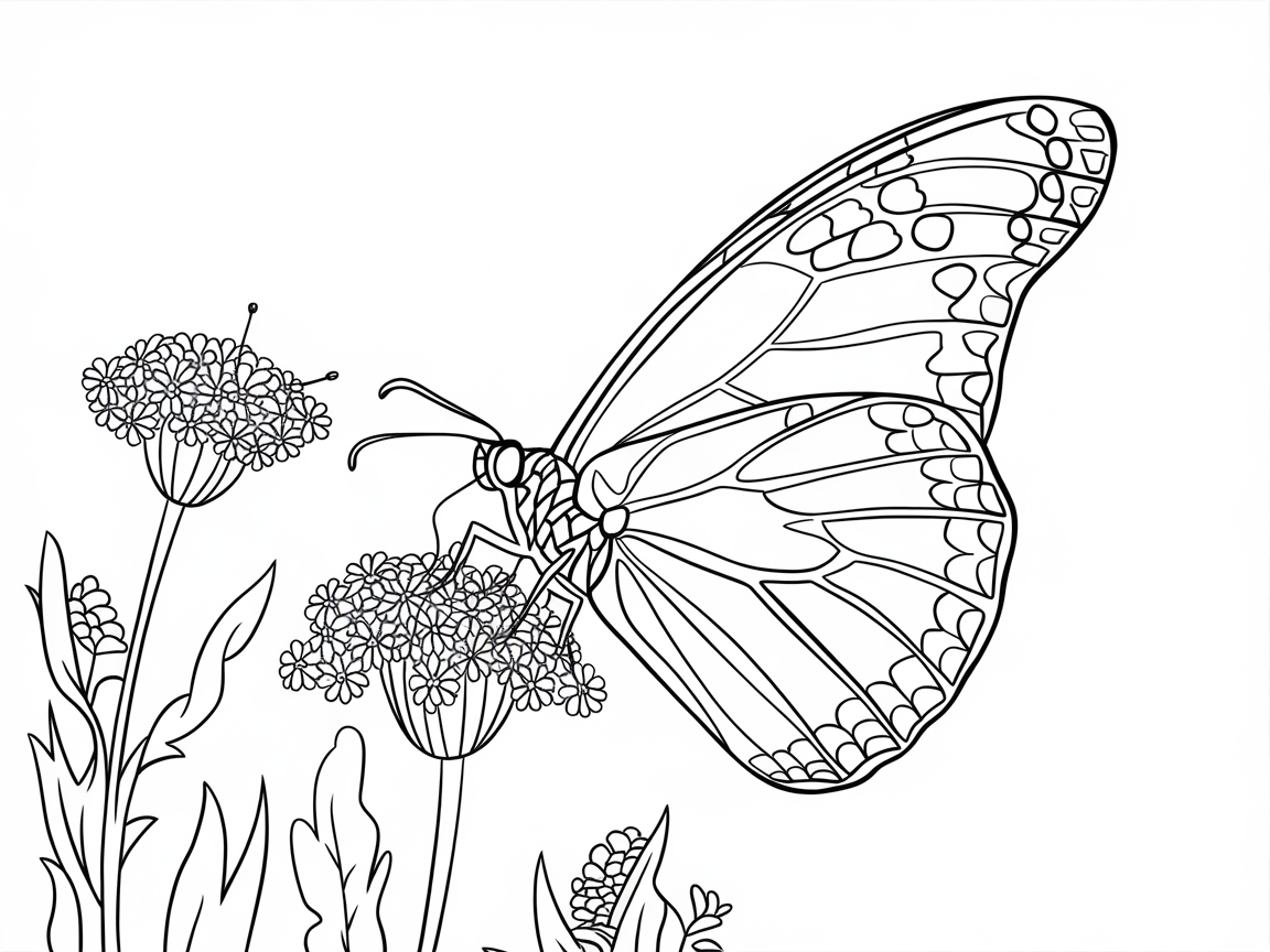 Delicate Butterfly in Bloom: A Nature Lover