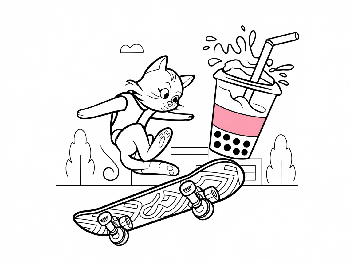 Skater Cat