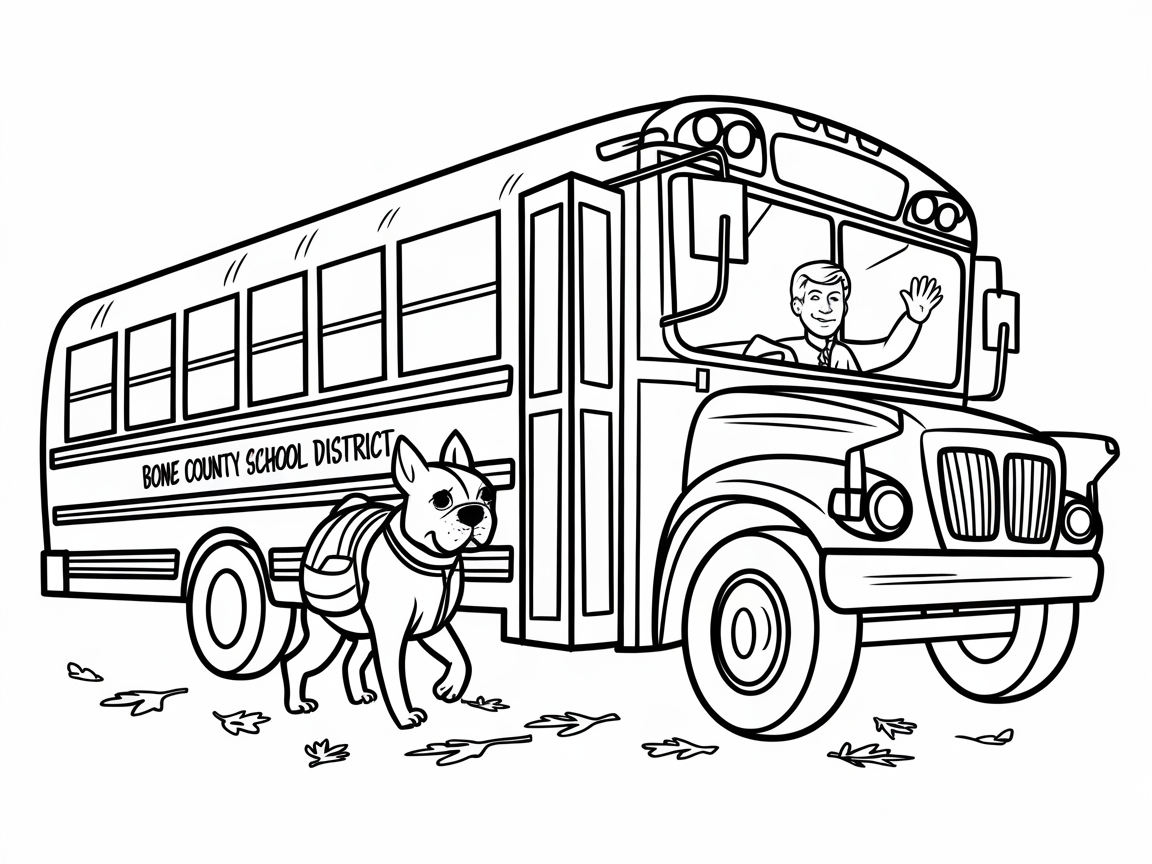 Back-to-School Boston Terrier with a Backpack