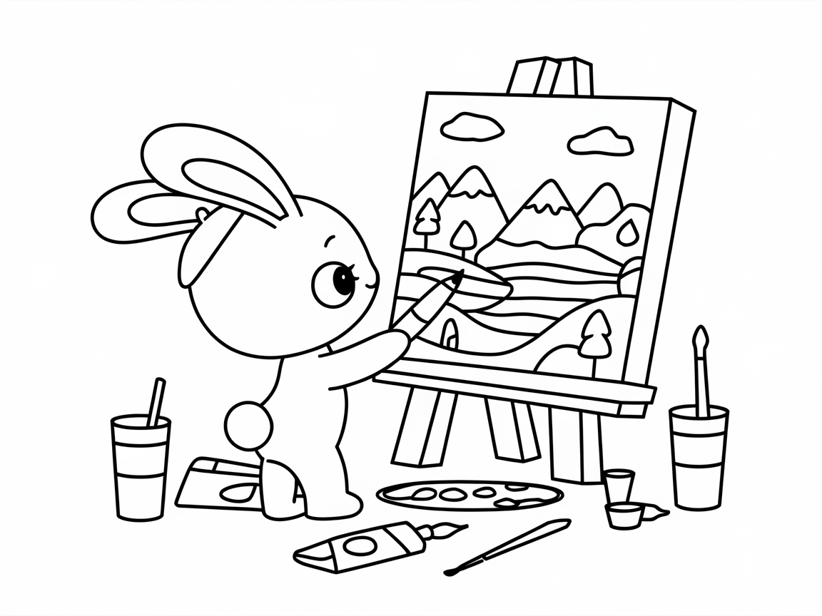 Bring Art to Life with This Creative Bunny Painter