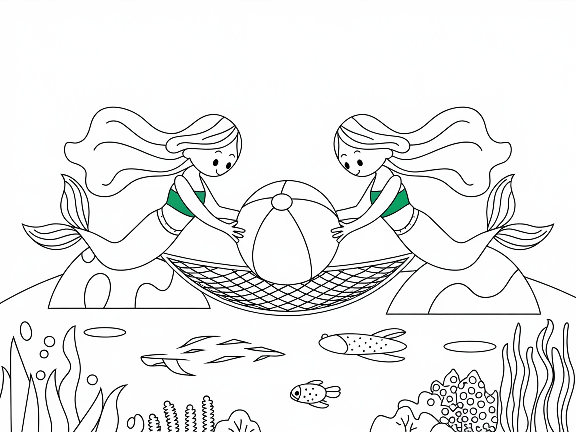 Explore the Underwater Fun with Playful Mermaids