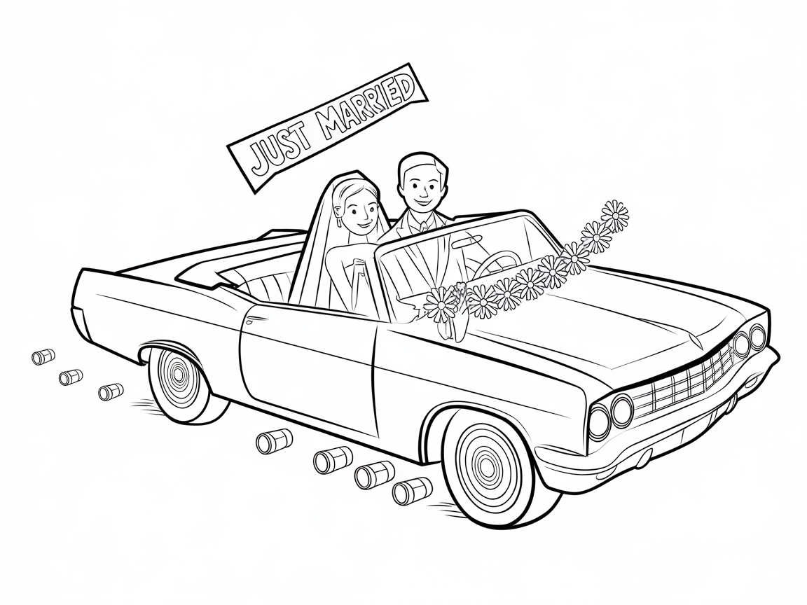 Joyful Getaway in a Classic Convertible