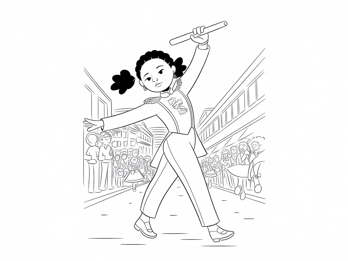 March with Pride in This Majorette Parade