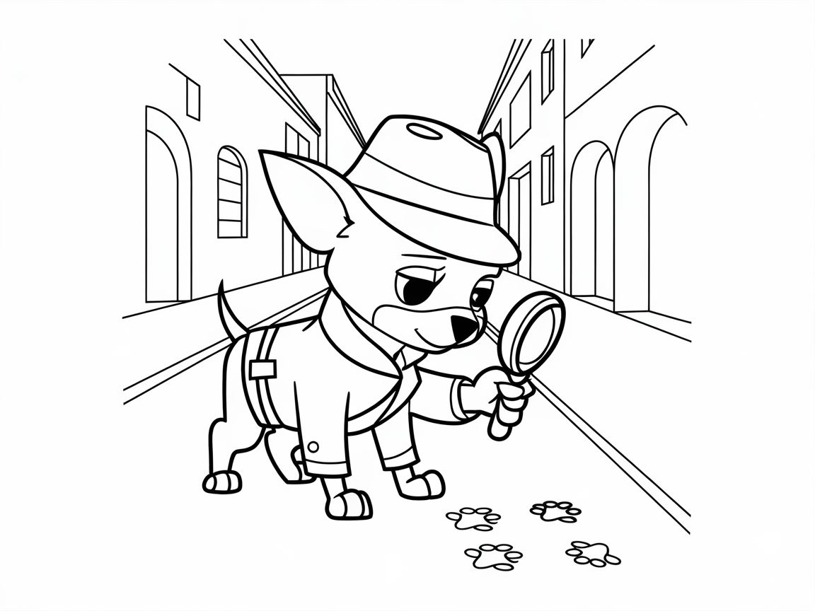 Detective Chihuahua on the Case