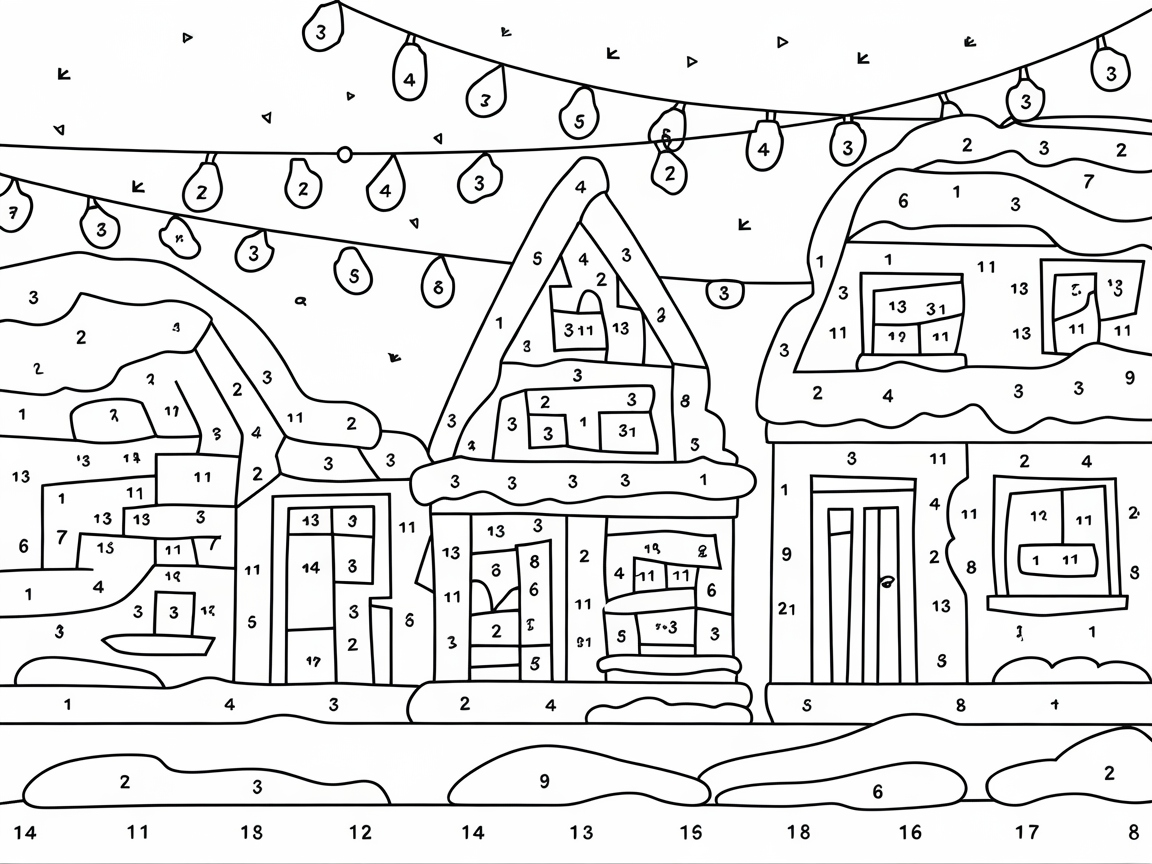 Bring a Snowy Village to Life with Color