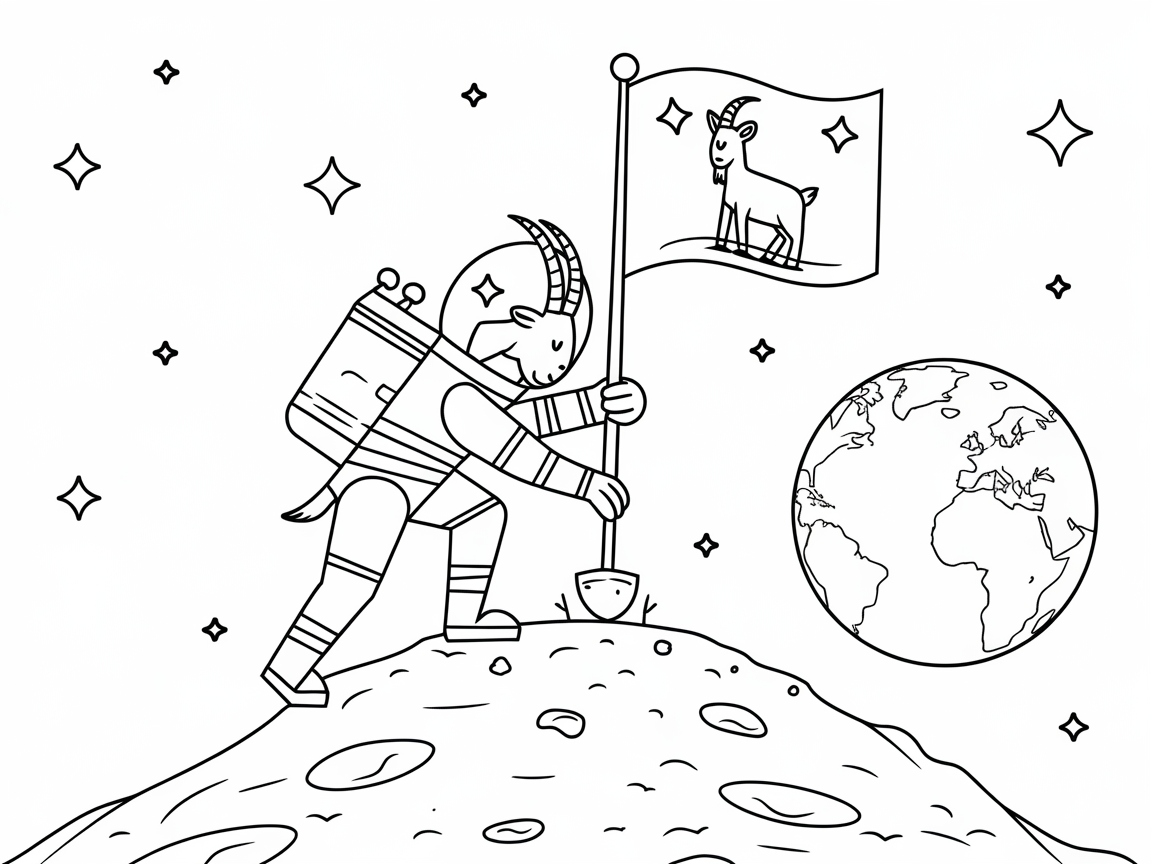 Blast Off with Capricorn the Cosmic Explorer