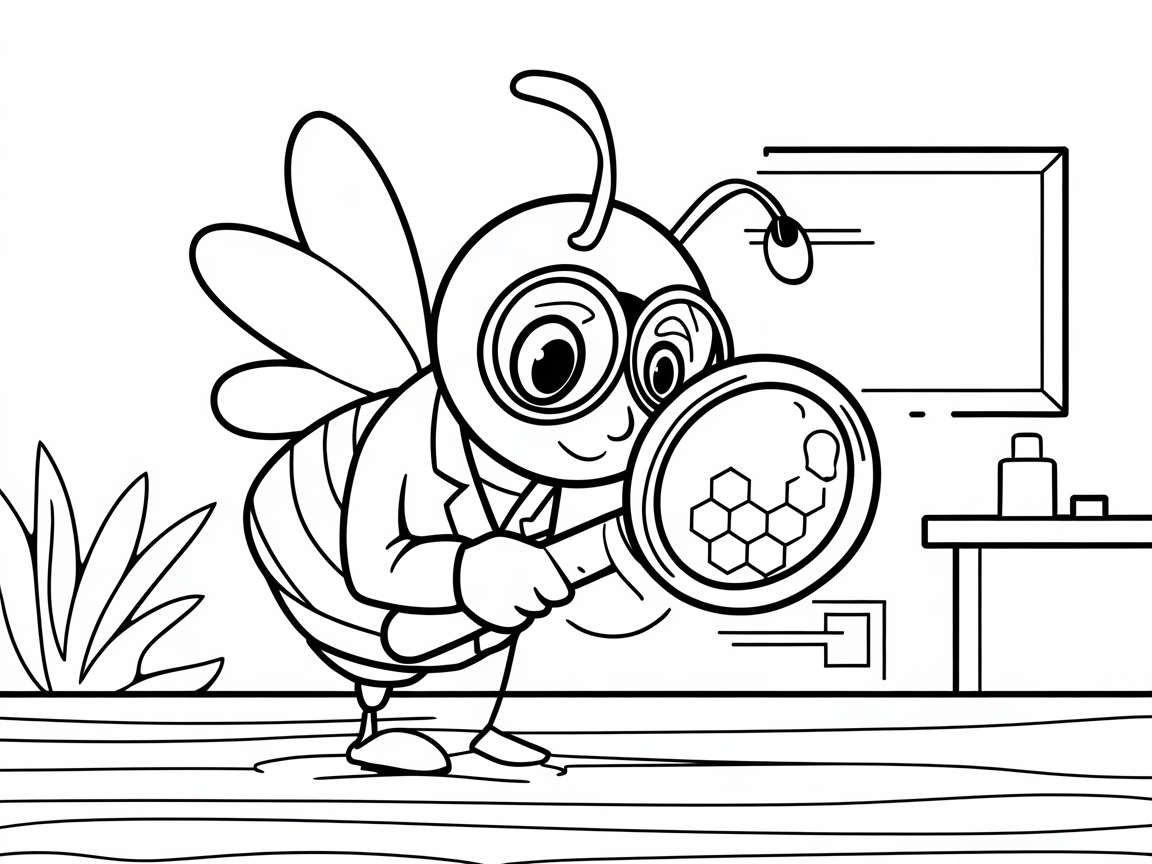 Explore the World of Bees with This Detective Scene