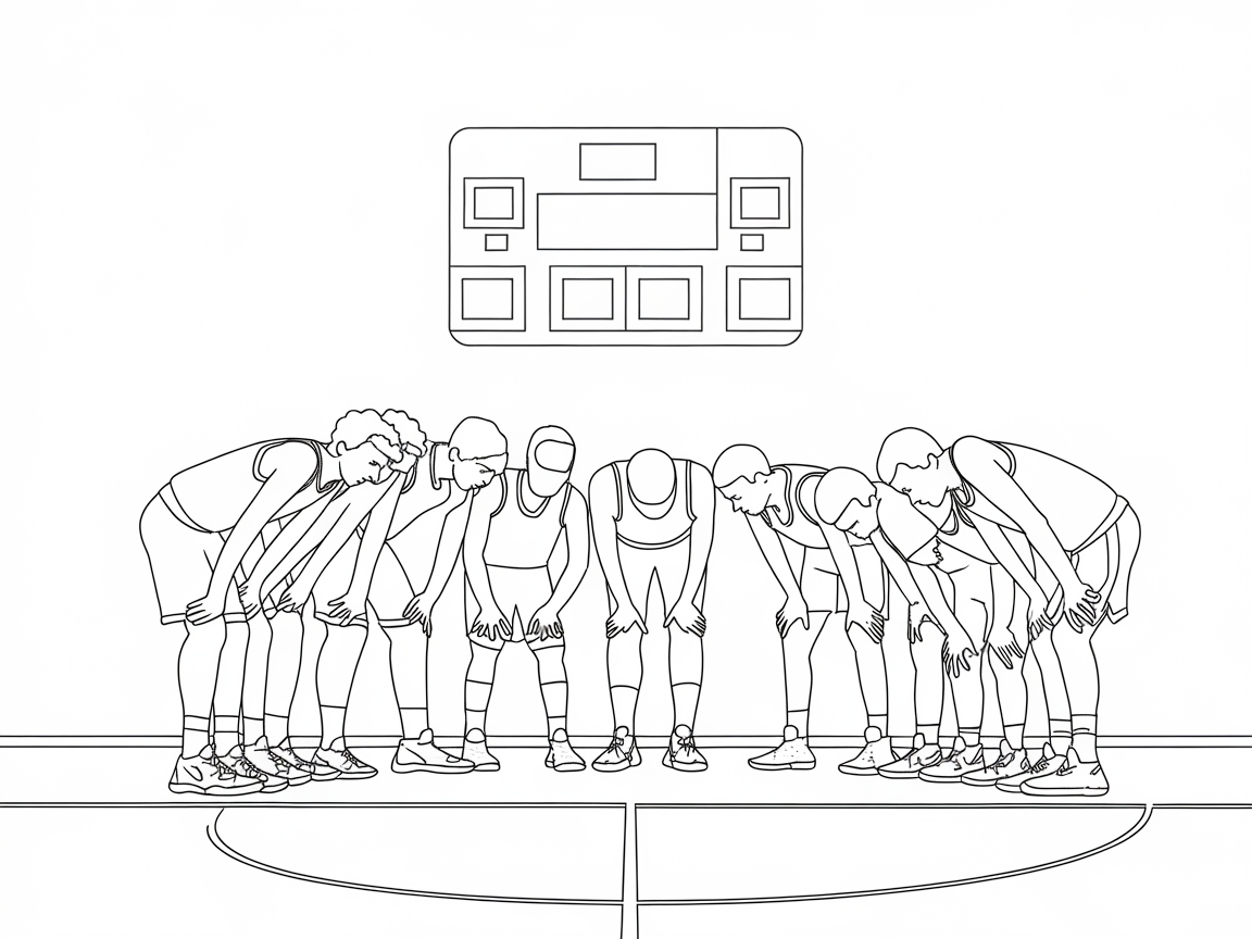 Focus on Team Strategy with This Energetic Coloring Page