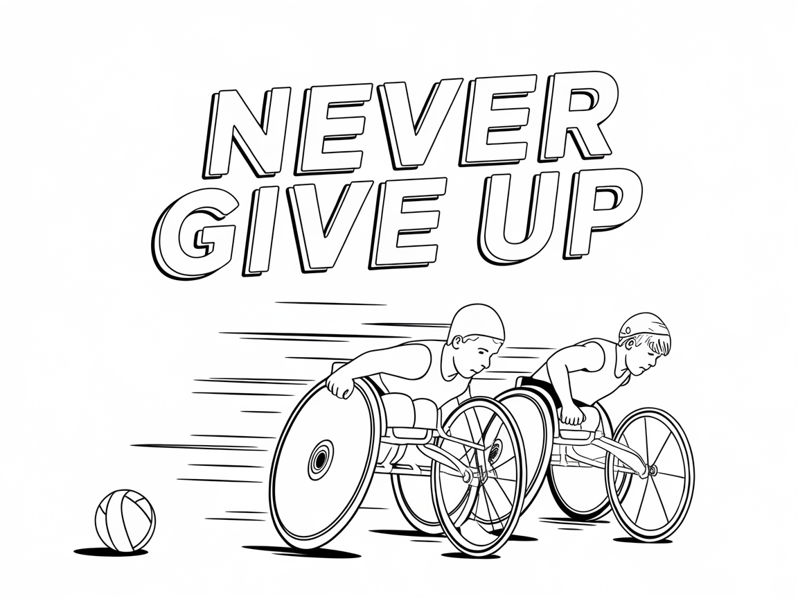 Feel the Inspiration with This Wheelchair Racing Scene