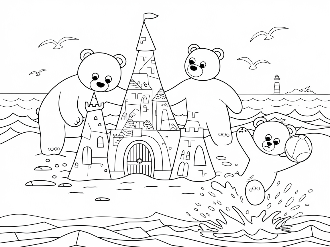 Dive Into Fun with This Beachside Bear Adventure