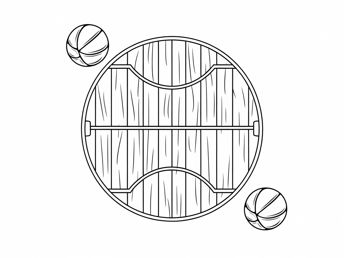 Embrace the Game with This Circular Hoop Design