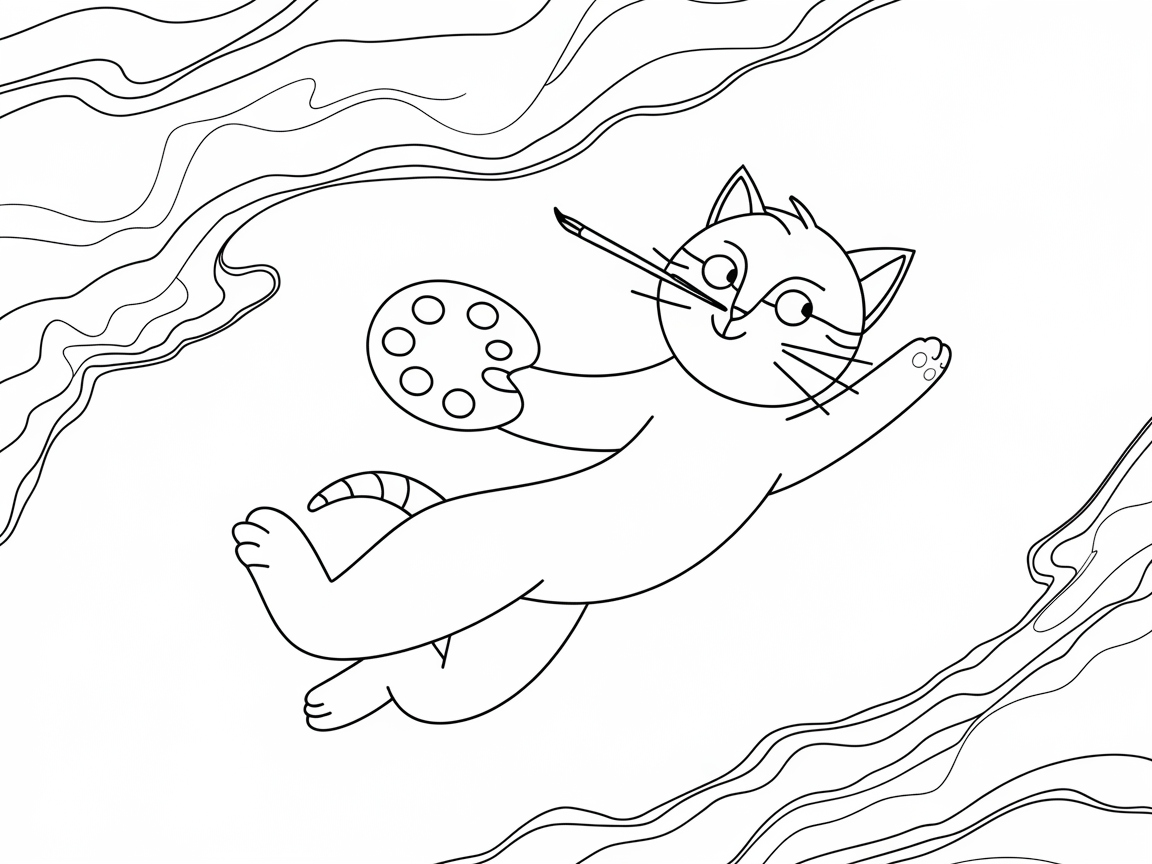 Unleash Your Creativity with a Cosmic Cat Artist