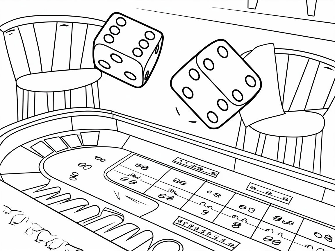 Roll the Dice: Casino Craps Table Delight
