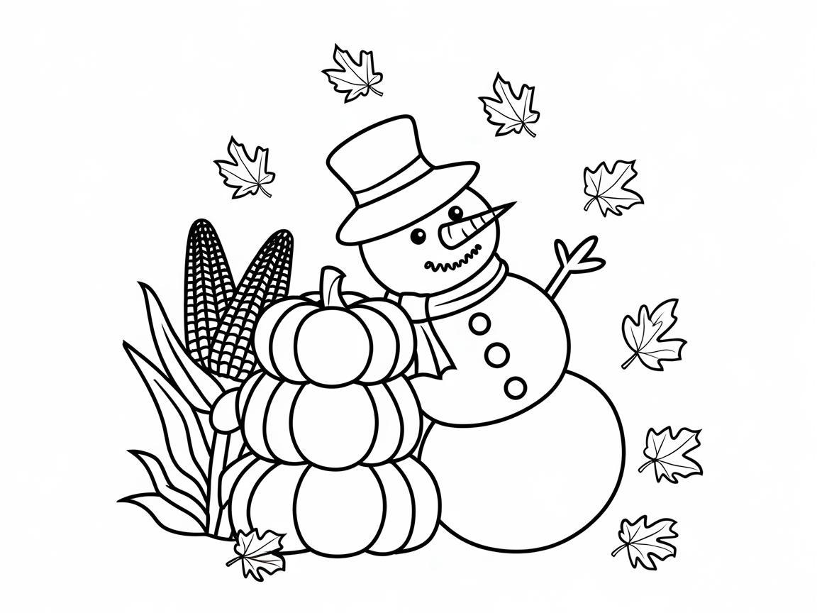 Celebrate Fall Festivities with This Harvest Snowman