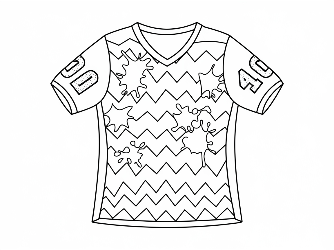 Design Your Own Zigzag & Splatter Basketball Jersey