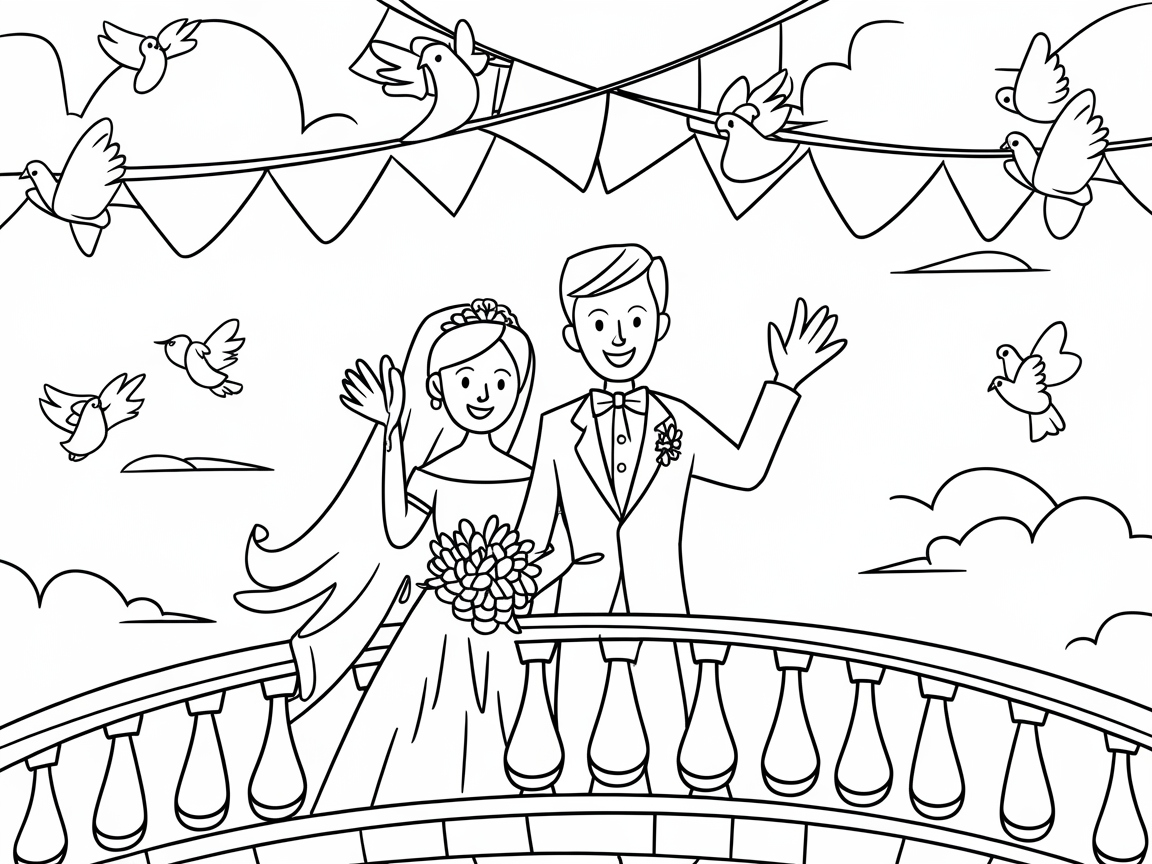 Celebrate Love with This Charming Balcony Wedding Scene