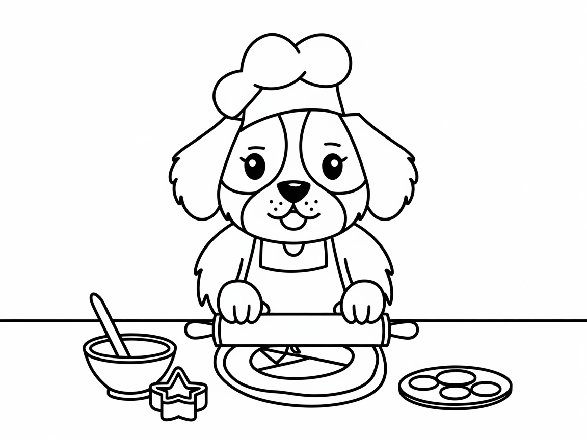 Get Creative in the Kitchen with This Baking Pup