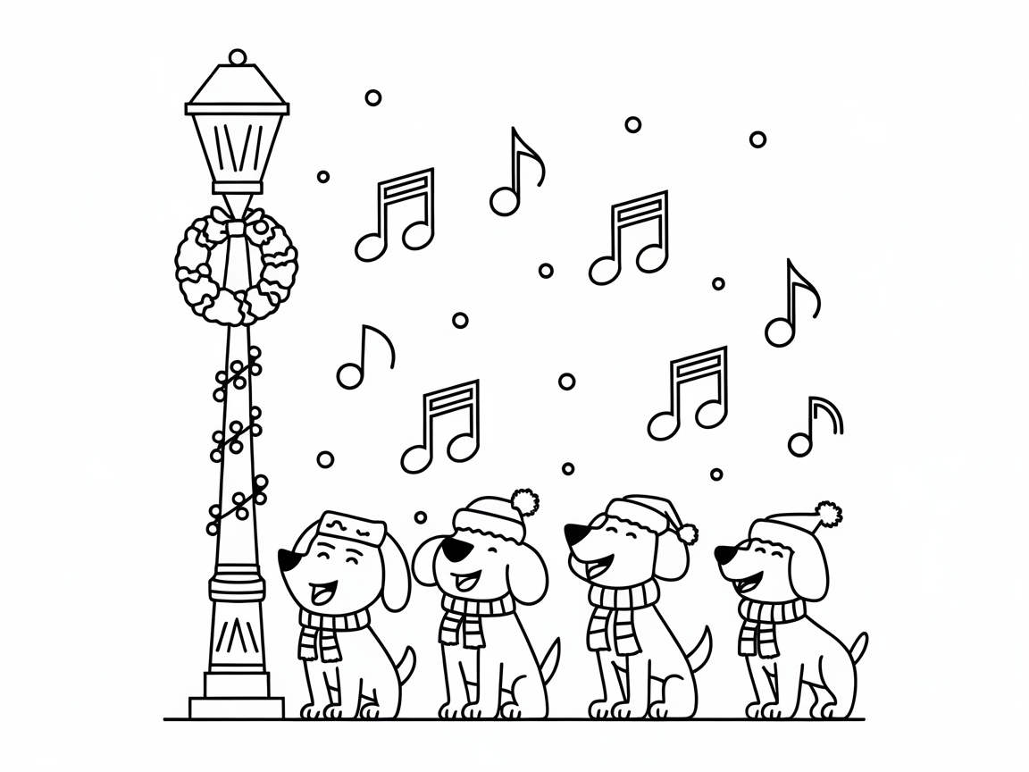 Join the Caroling Canines Under the Holiday Lights
