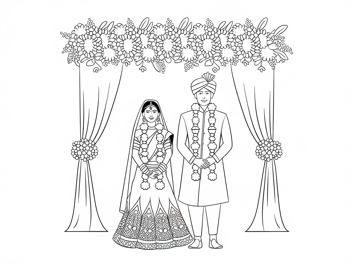 Celebrate Tradition with This Elegant Wedding Under a Floral Canopy