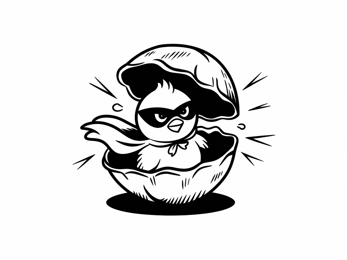 Chick in a Superhero Shell